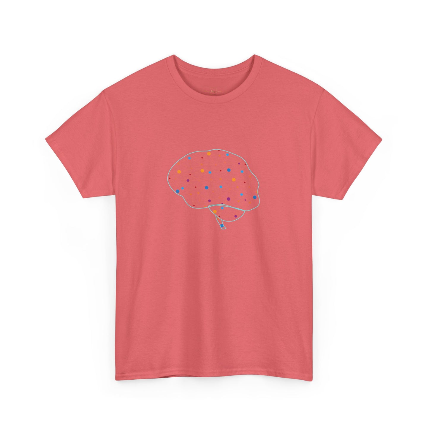 Colorful Brain Heavy Cotton T-Shirt - Medical Art