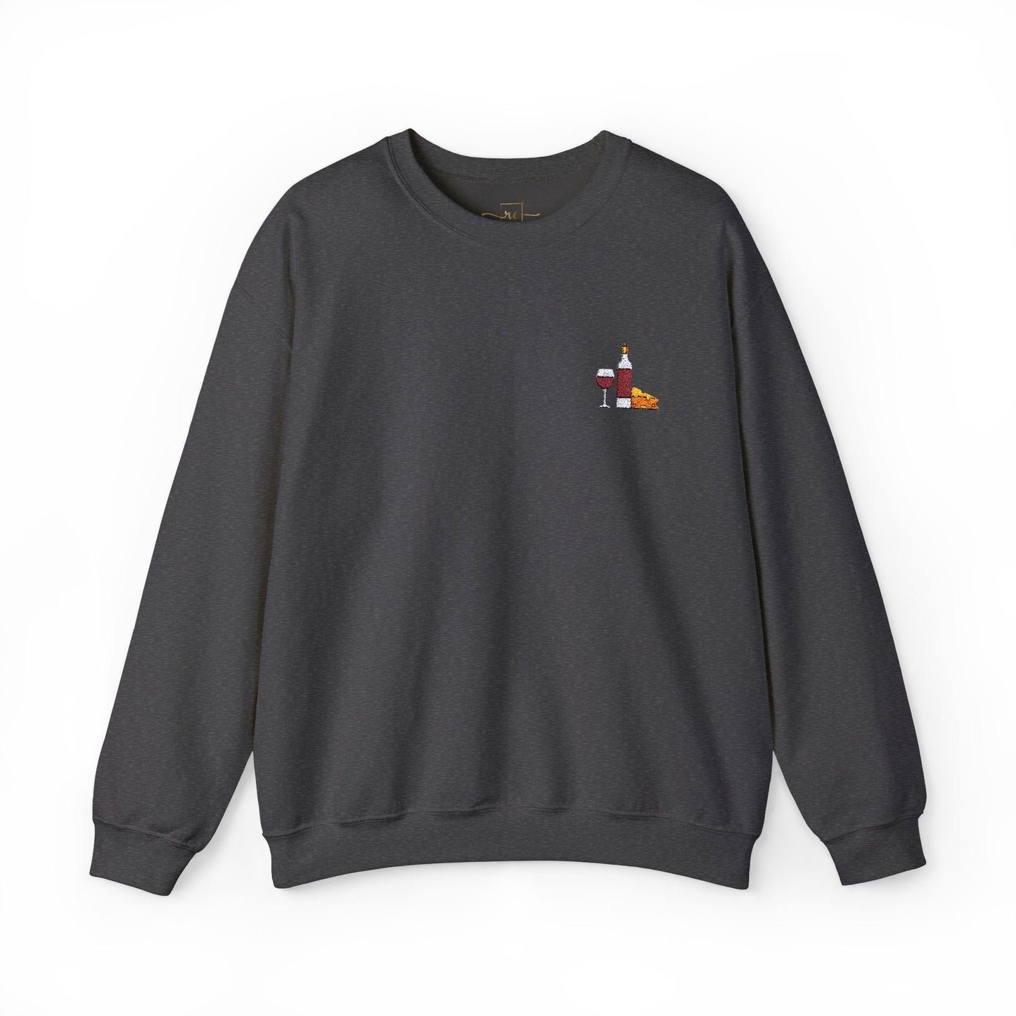 Cheese and Wine Embroidered Sweatshirt