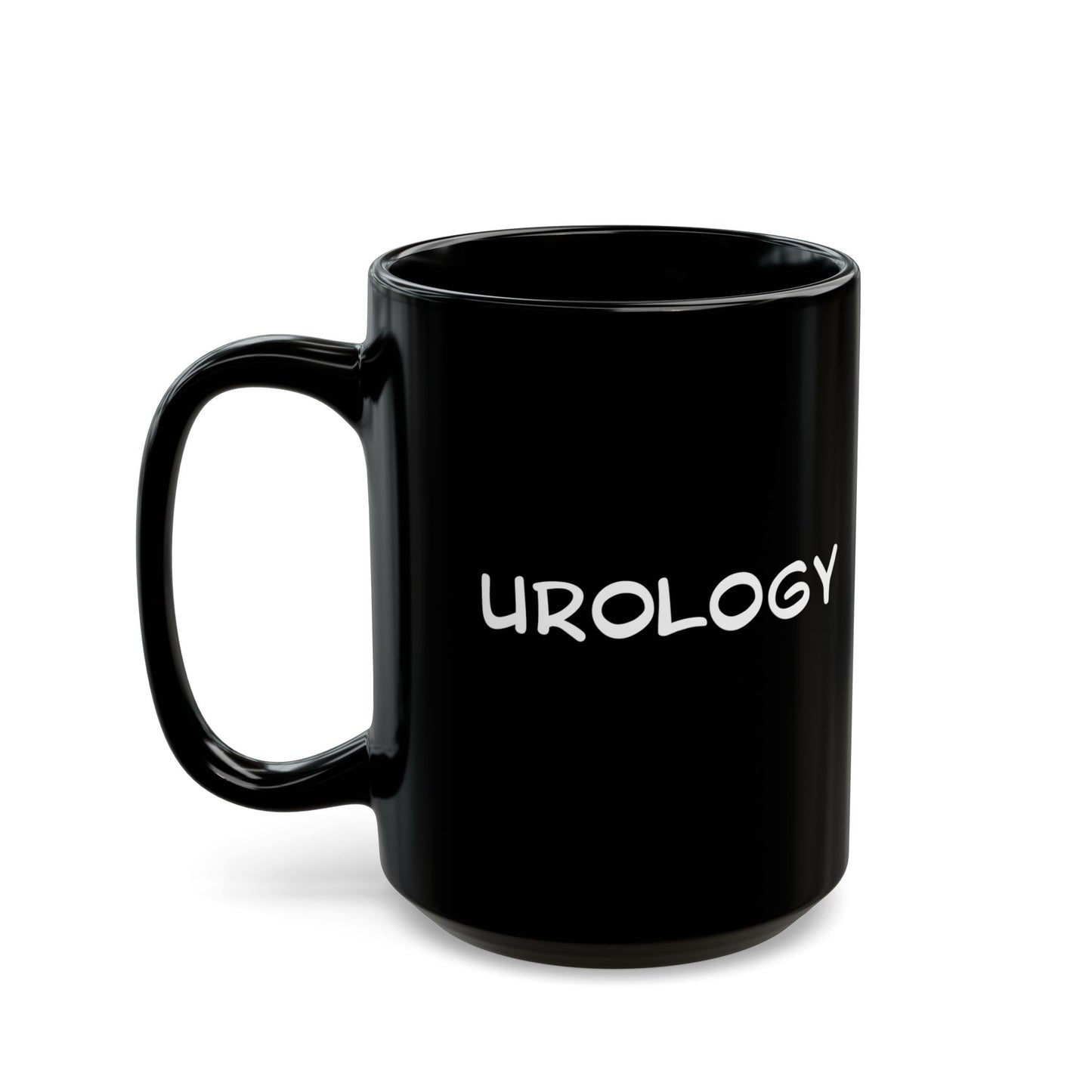 Urine Luck Black Ceramic Mug - Funny Urology Medical Humor for Doctors & Students (11oz, 15oz)