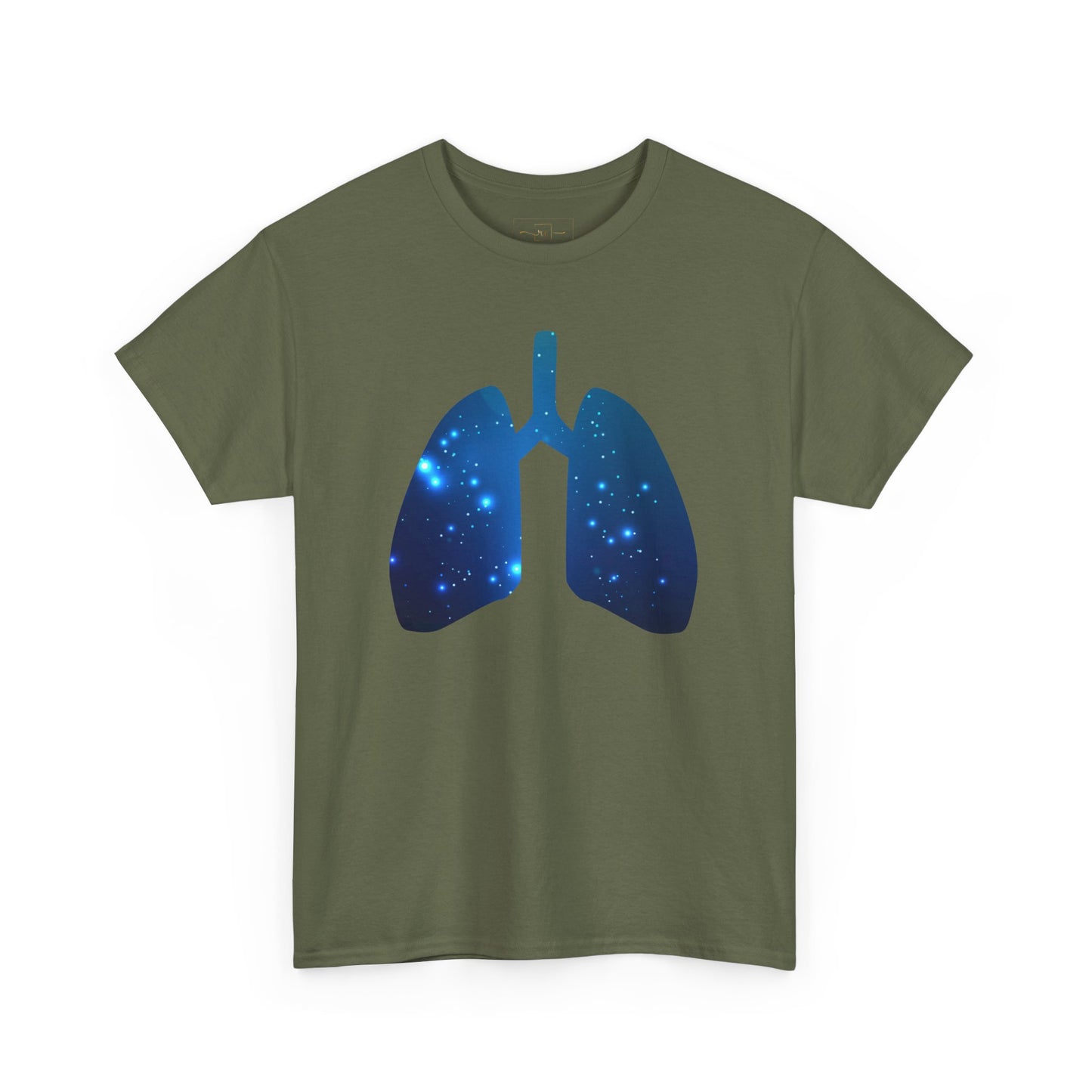 Spacey Lung Heavy Cotton T-Shirt - Medical Abstract Art