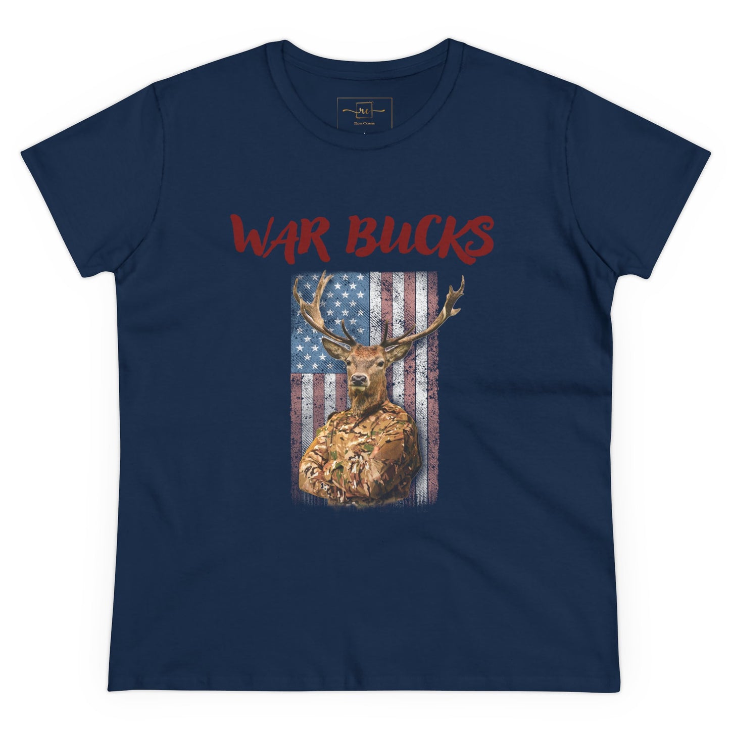 War Bucks Band Women's Mid-weight Cotton Tee - Rock Music Graphic