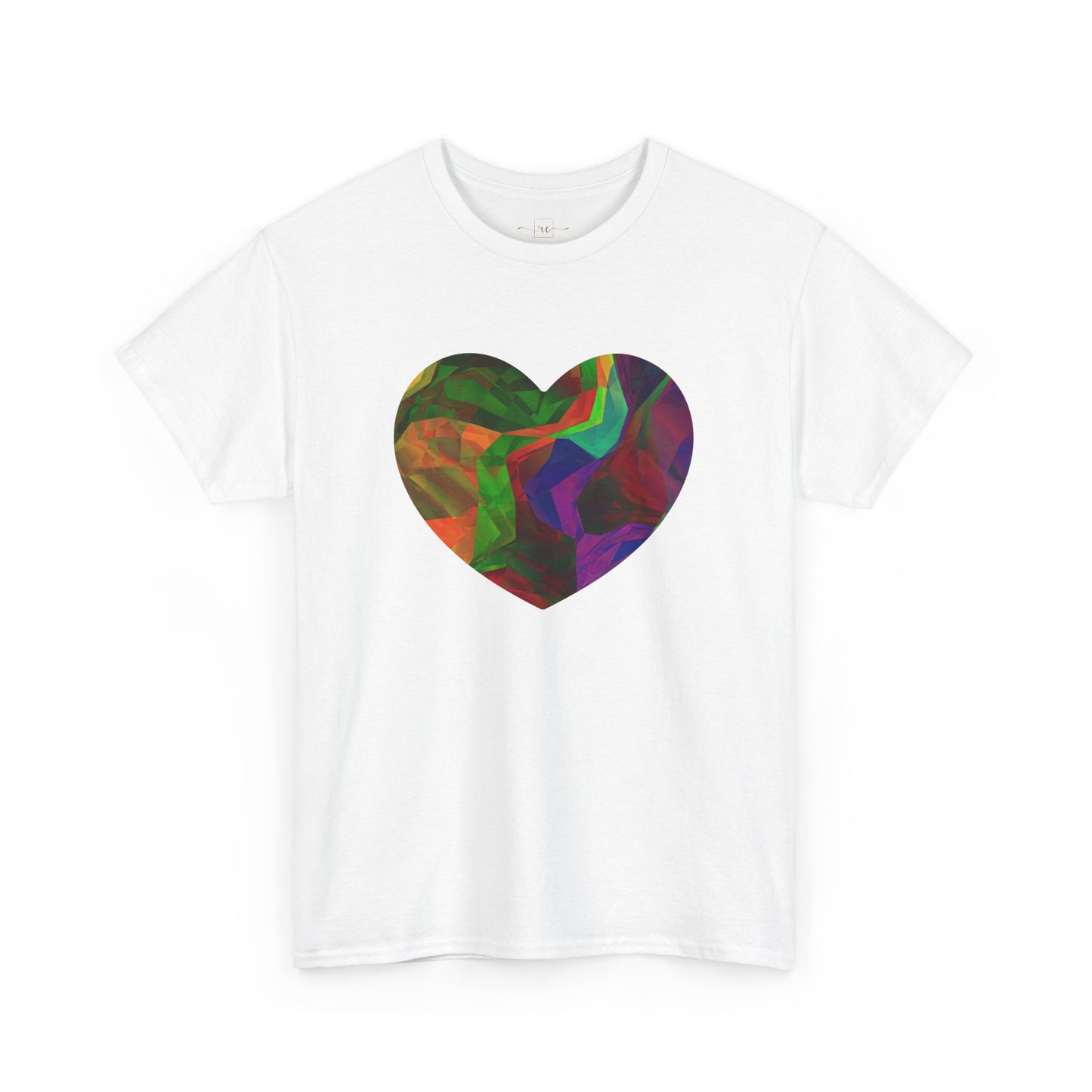 Colorful Heart Abstract Heavy Cotton T-Shirt
