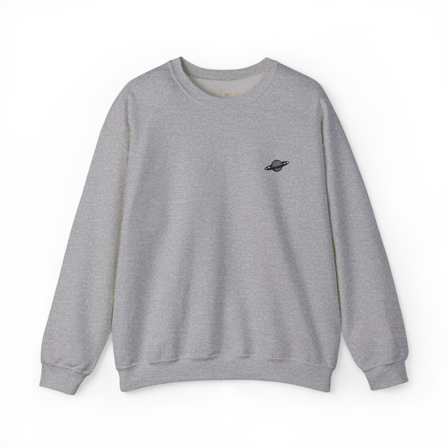 Saturn Planet Embroidered Sweatshirt - Astronomy, Science, Astrology Gift