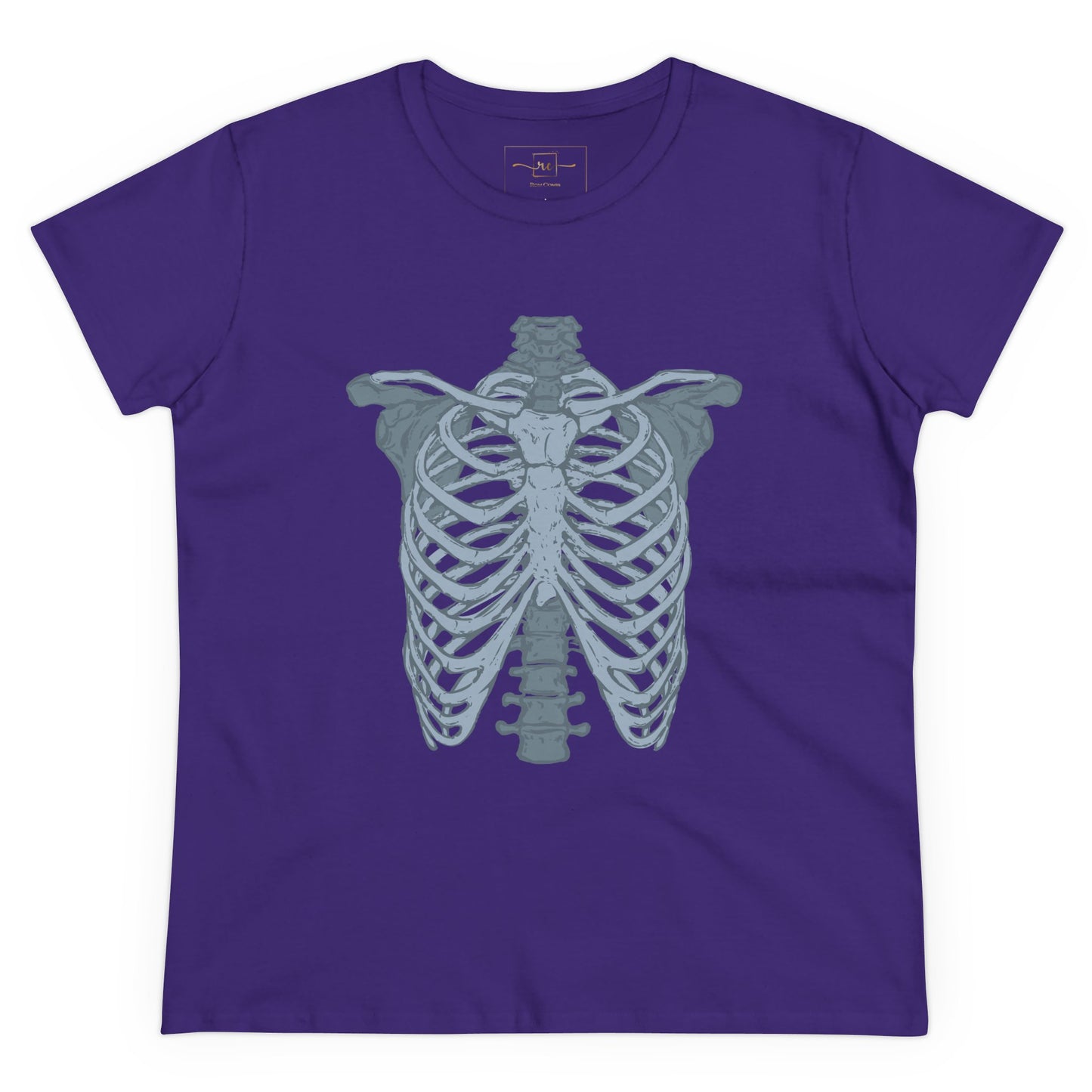 Anatomical Radiology Chest Women's Mid-weight Cotton Tee - Medical