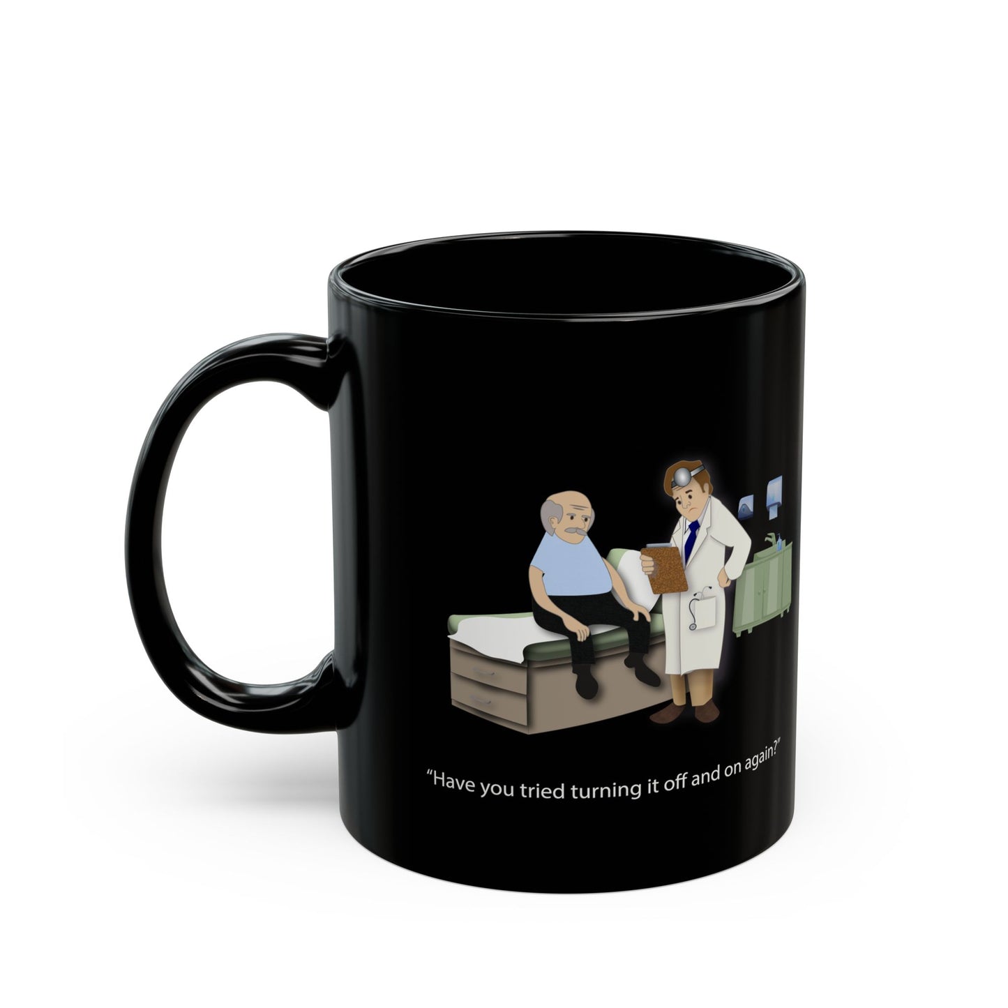 On and Off Again Black Mug (11oz, 15oz) - Medical Humor