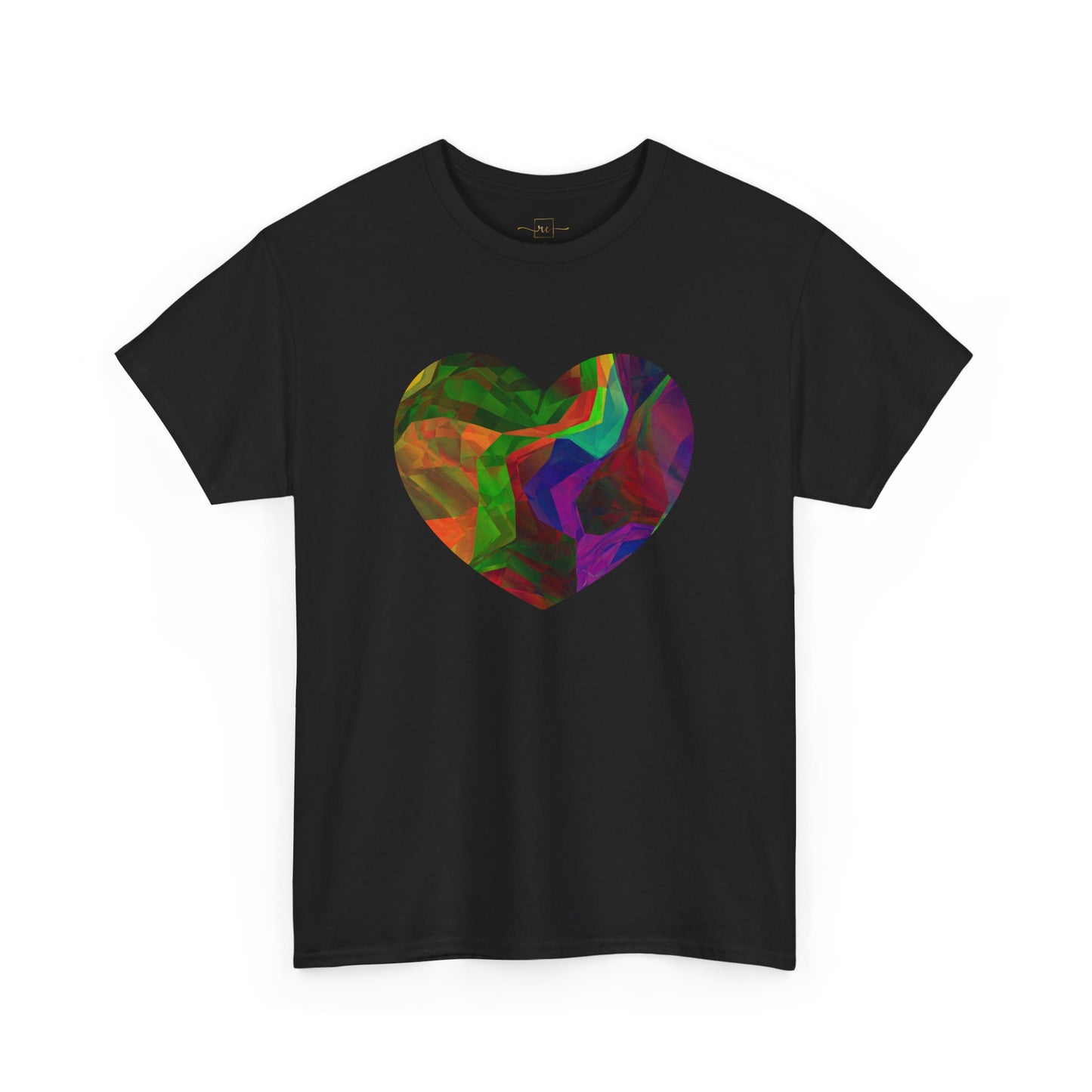 Colorful Heart Abstract Heavy Cotton T-Shirt