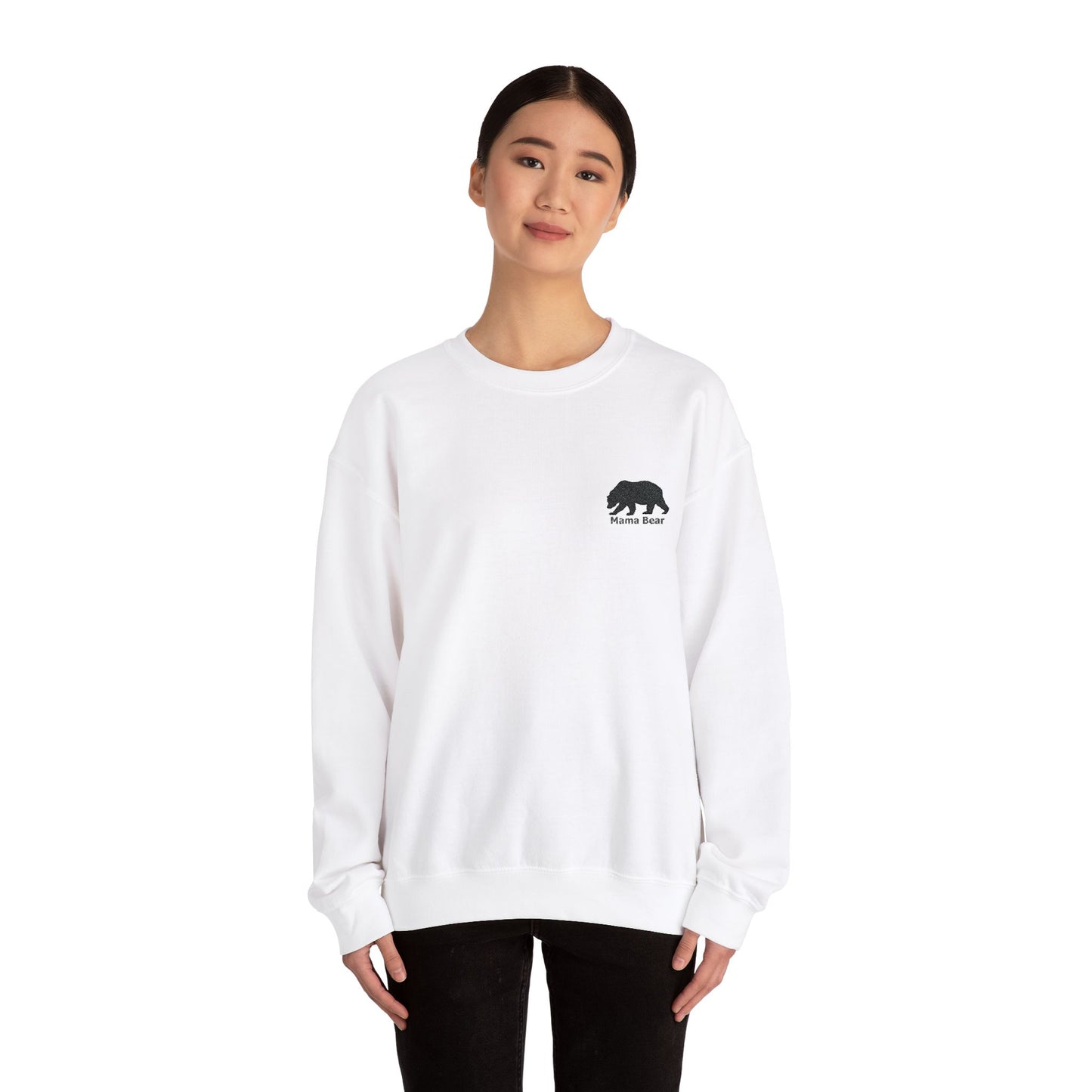 Mama Bear Embroidered Sweatshirt - Cozy, Stylish and Perfect for Moms