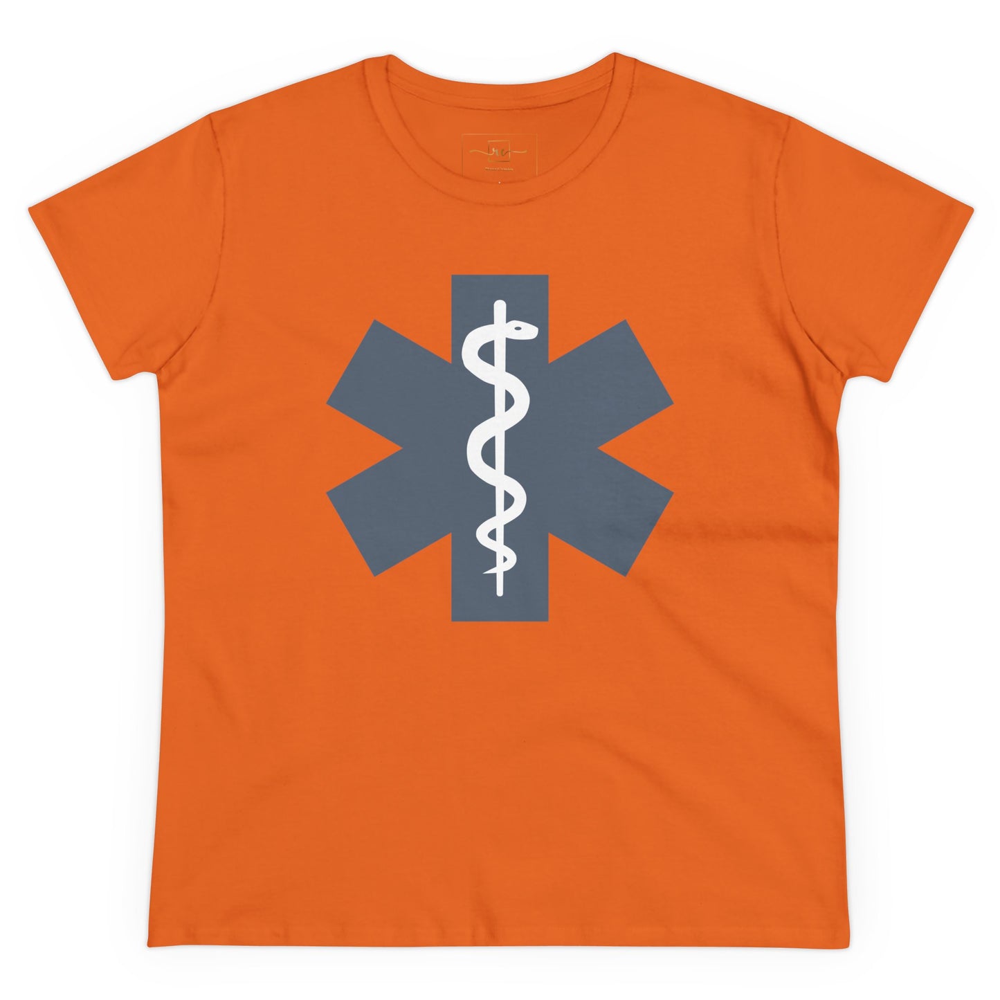 Emergency Medical Women's Midweight Cotton Tee -Gray Symbol