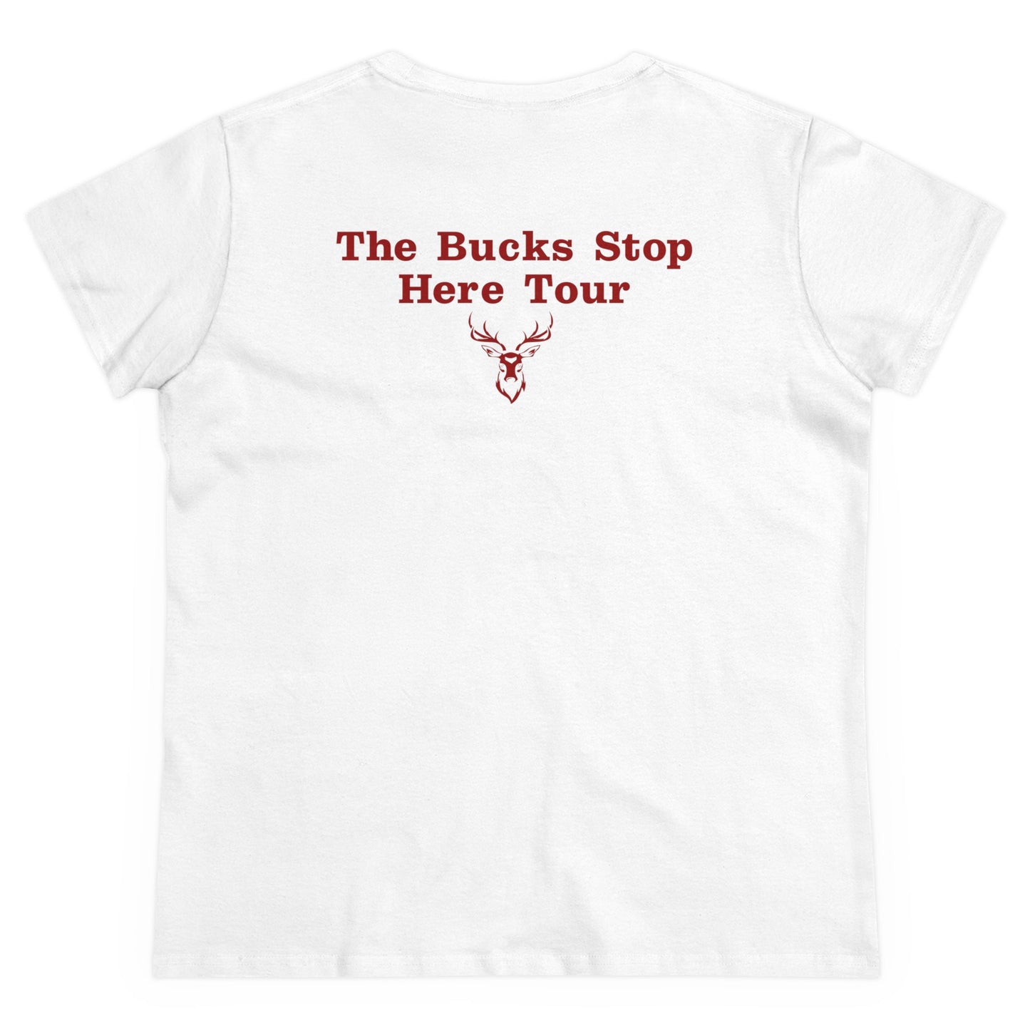 War Bucks Band Women's Mid-weight Cotton Tee - Rock Music Graphic