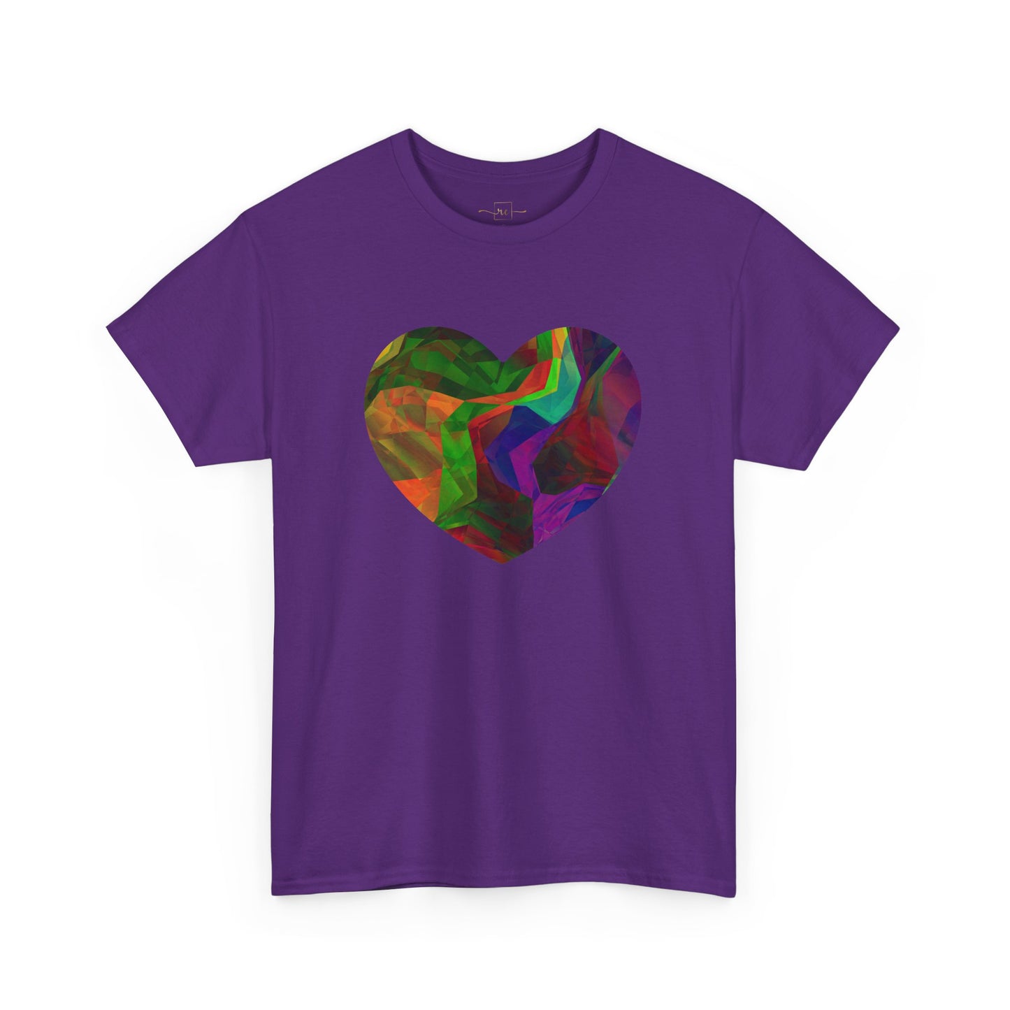 Colorful Heart Abstract Heavy Cotton T-Shirt