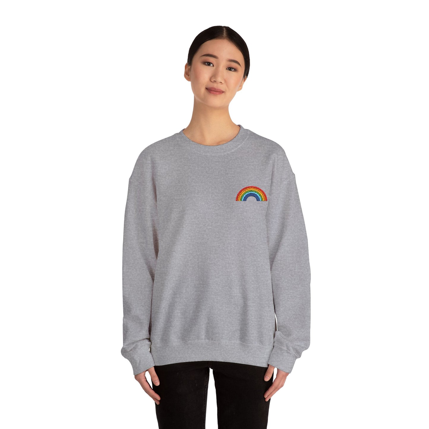 Rainbow Embroidered Sweatshirt