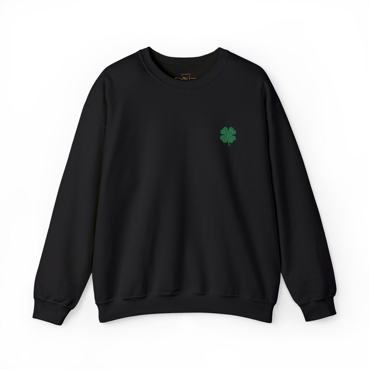 Four Leaf Clover Embroidered Sweatshirt - Symbol of Good Luck