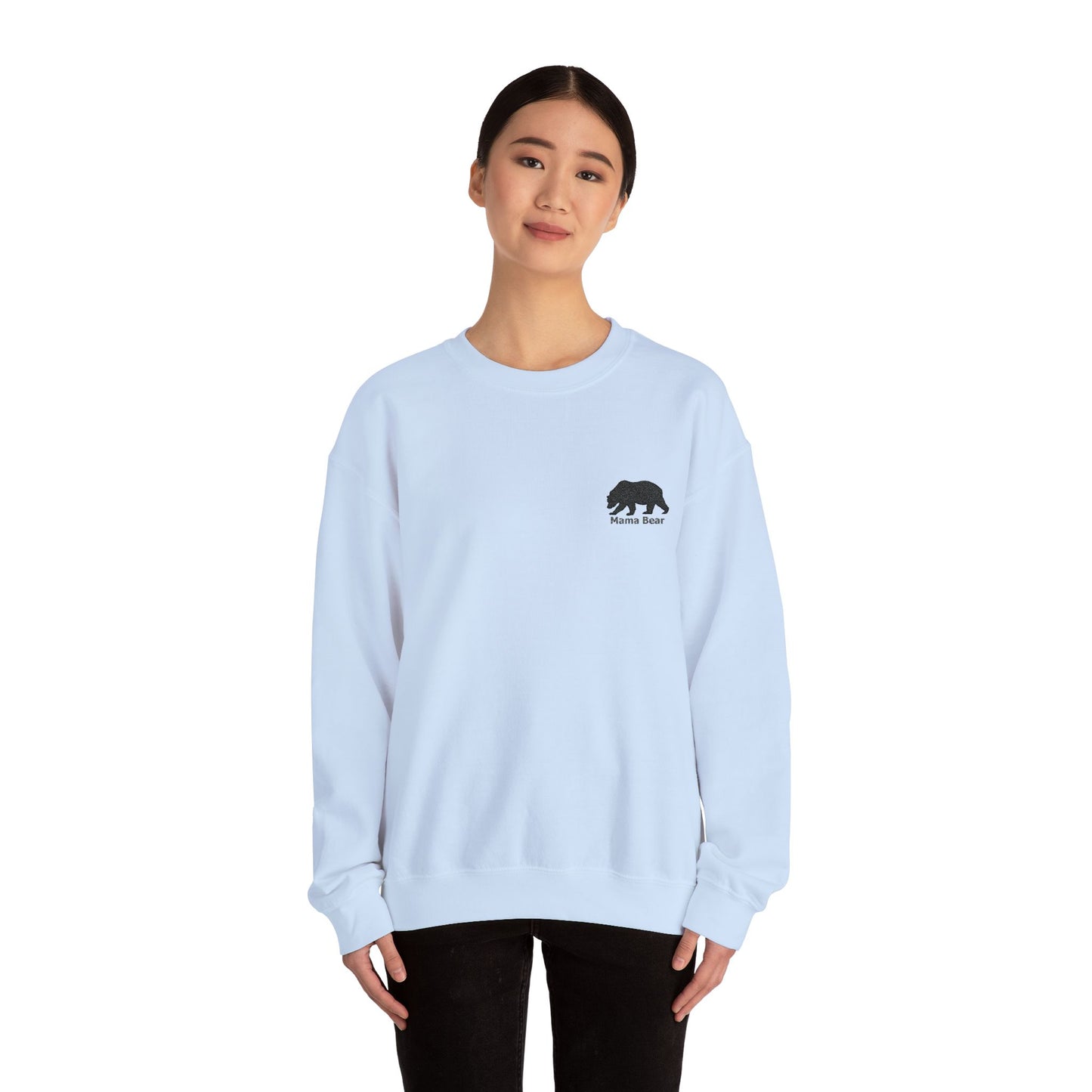 Mama Bear Embroidered Sweatshirt - Cozy, Stylish and Perfect for Moms