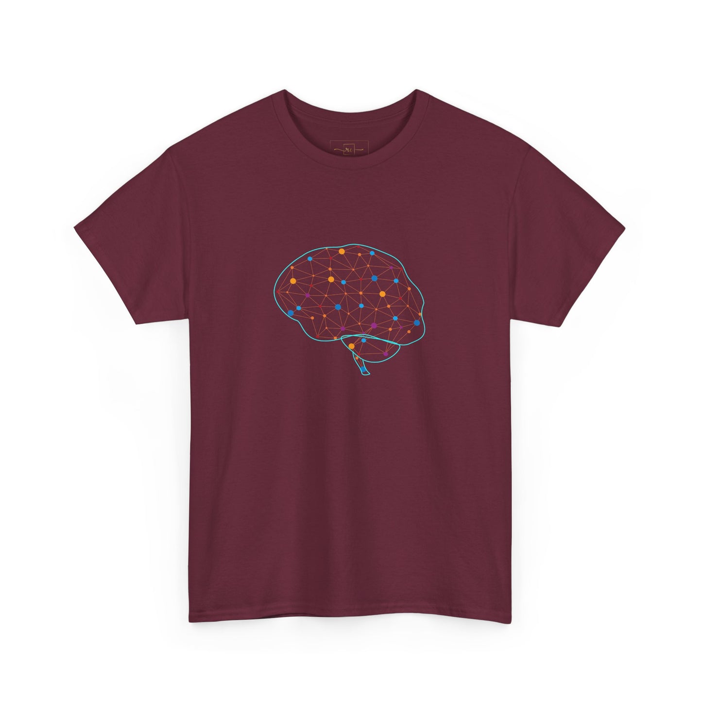 Colorful Brain Heavy Cotton T-Shirt - Medical Art