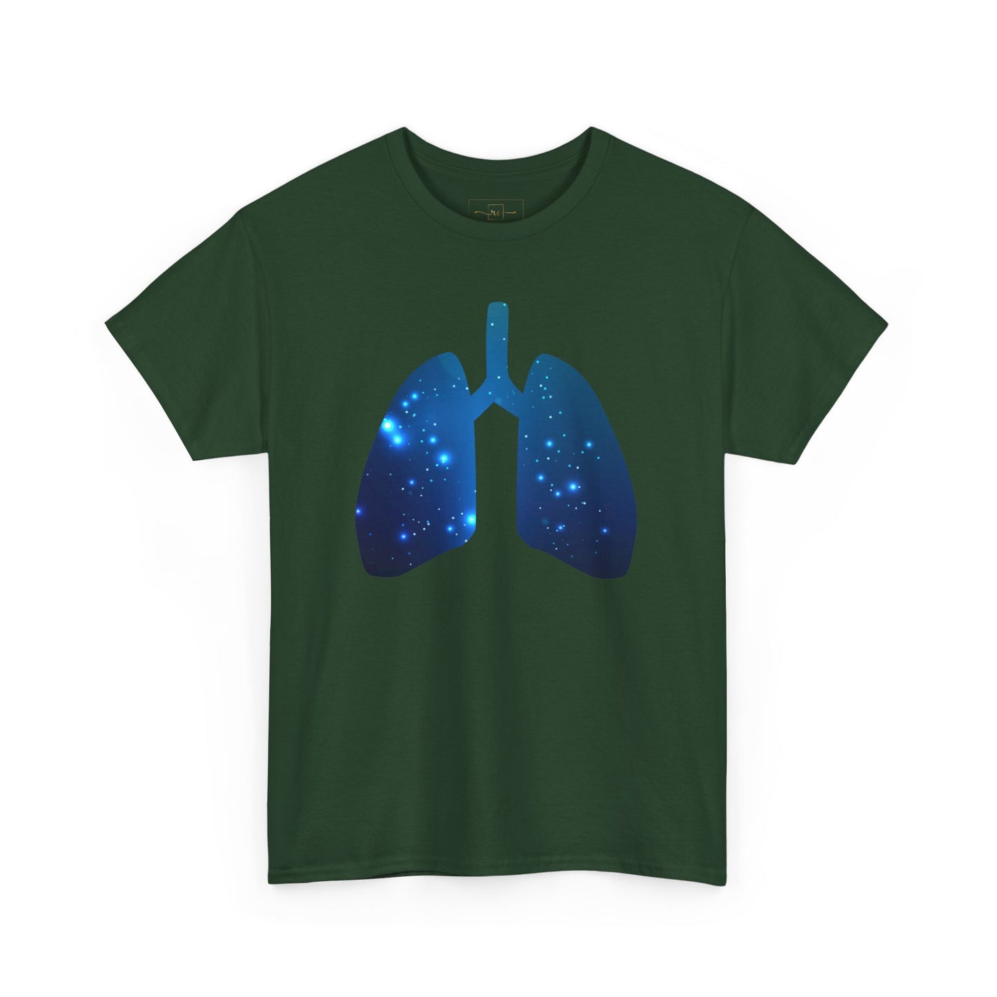 Spacey Lung Heavy Cotton T-Shirt - Medical Abstract Art
