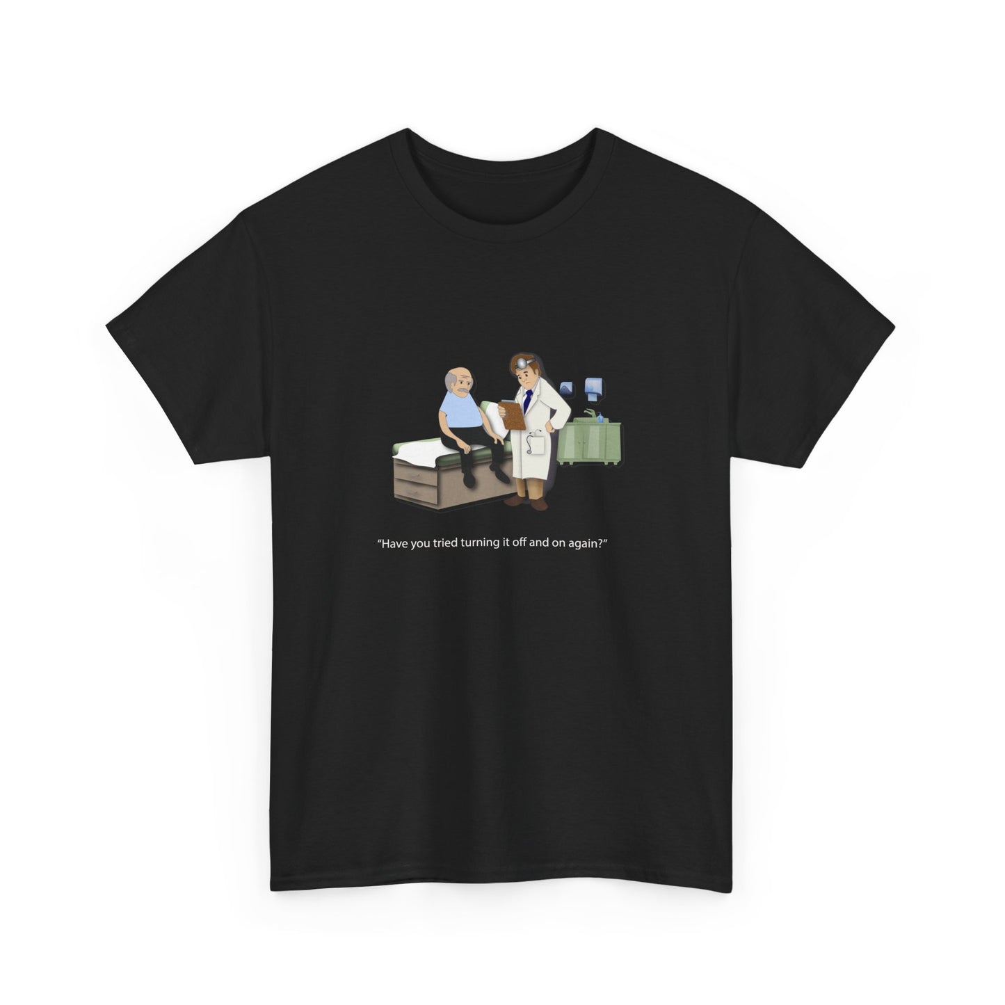 On and Off Heavy Cotton T-Shirt - Medical Humor