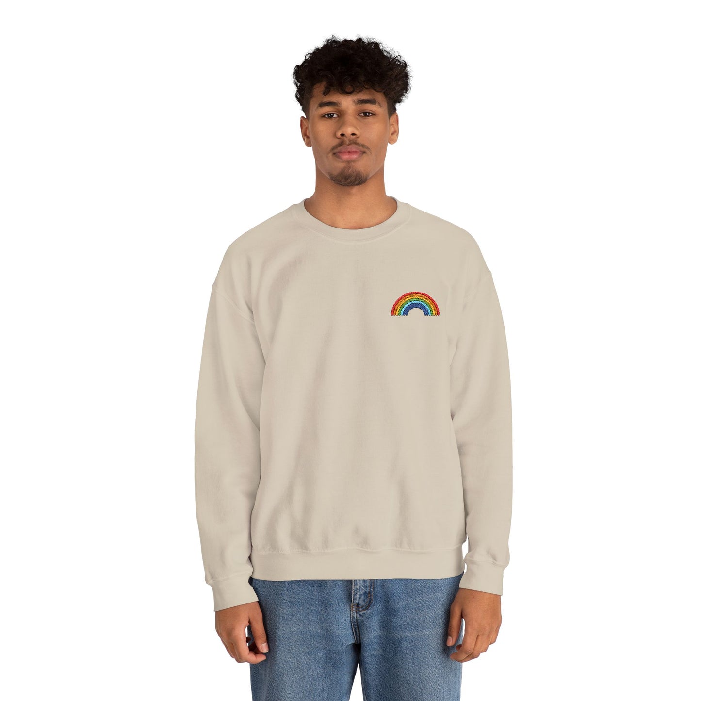 Rainbow Embroidered Sweatshirt