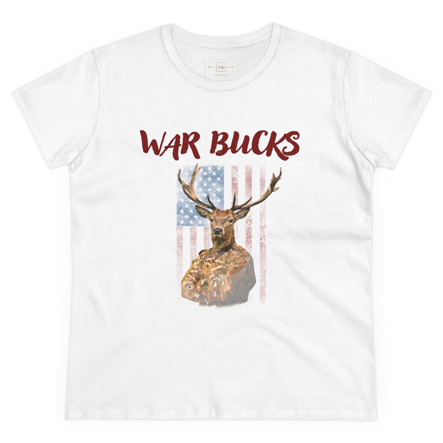 War Bucks Band Women's Mid-weight Cotton Tee - Rock Music Graphic