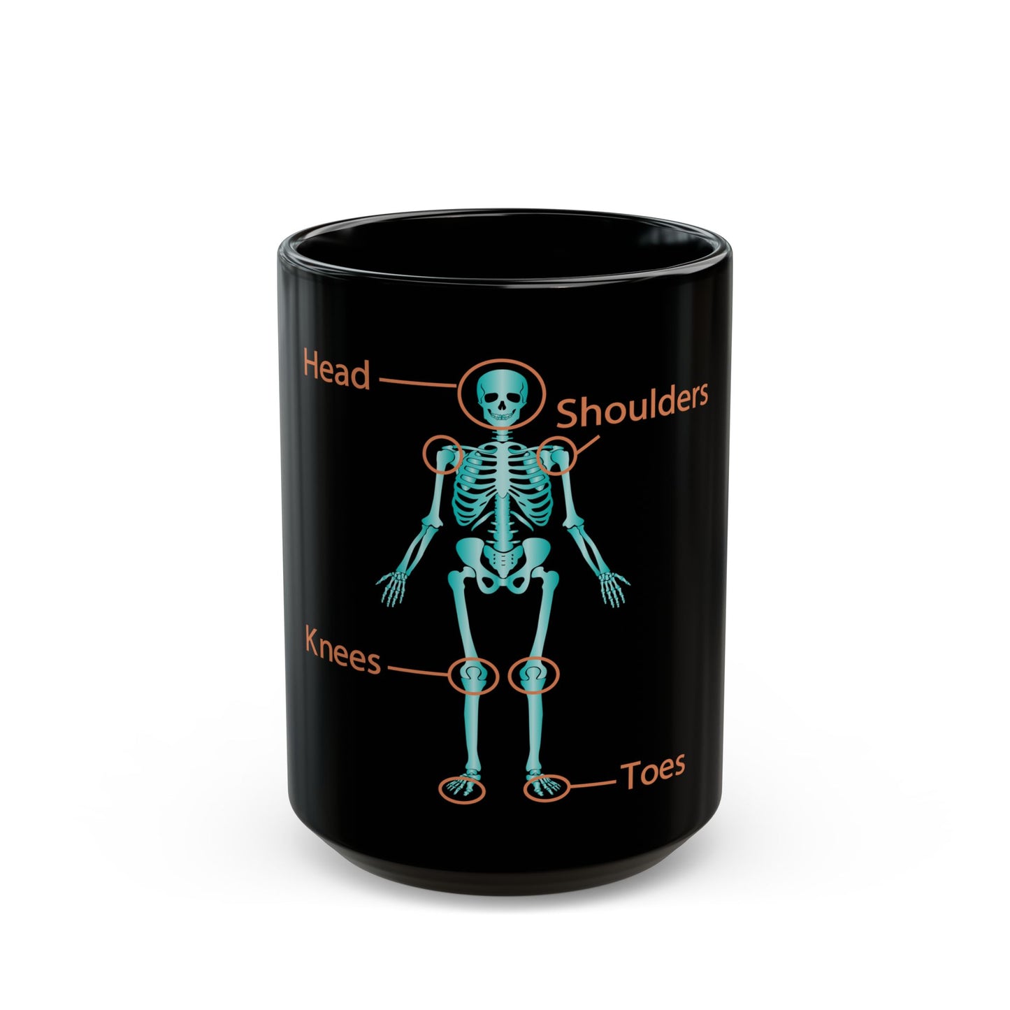 Ortho Skeleton Chest Black Mug (11oz, 15oz) - Medical
