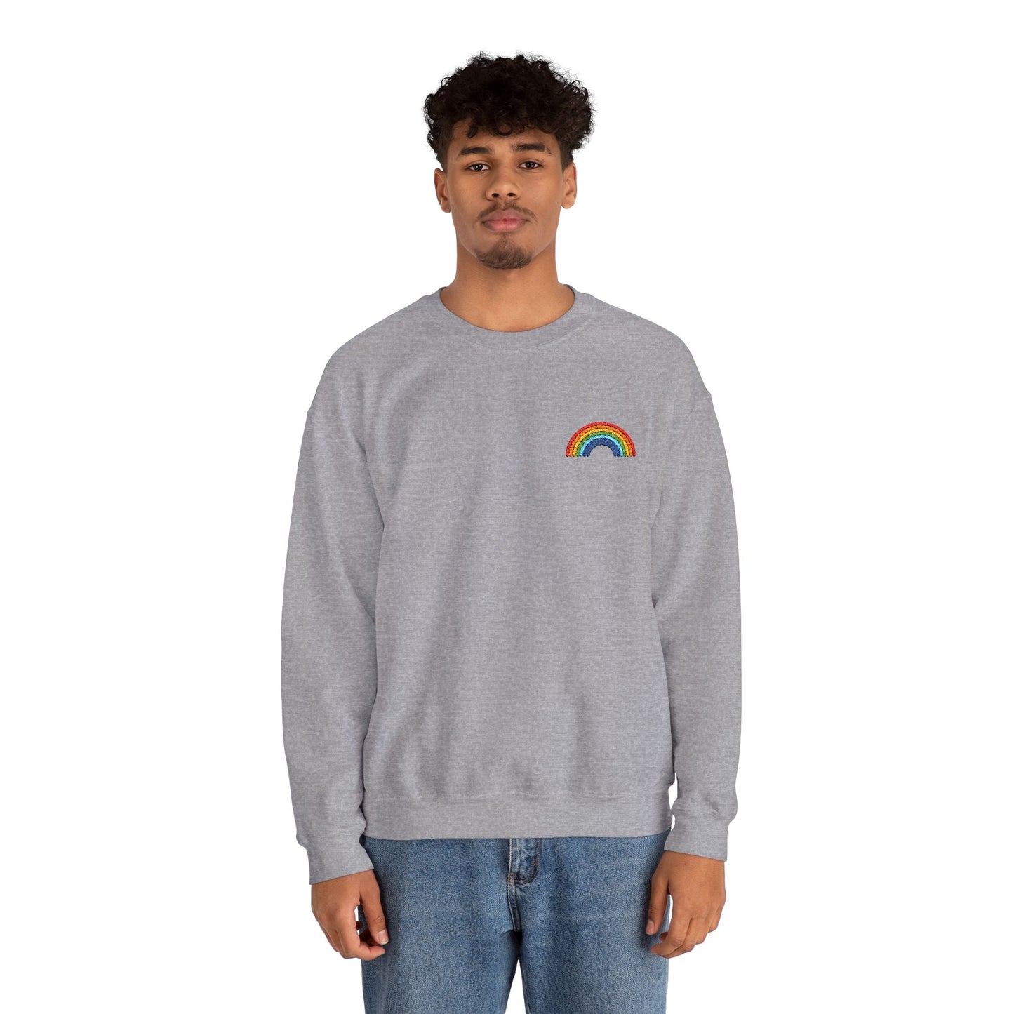 Rainbow Embroidered Sweatshirt