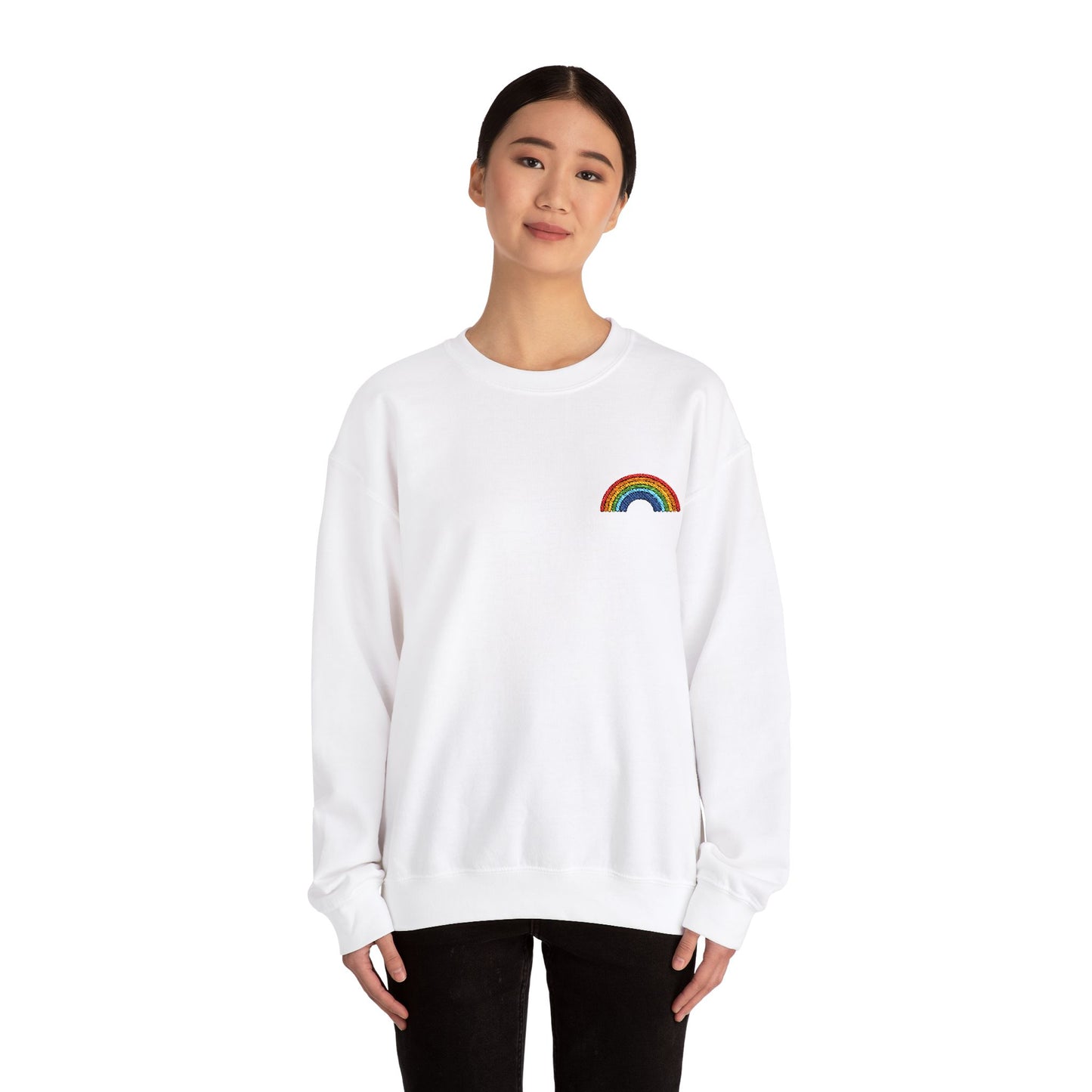 Rainbow Embroidered Sweatshirt
