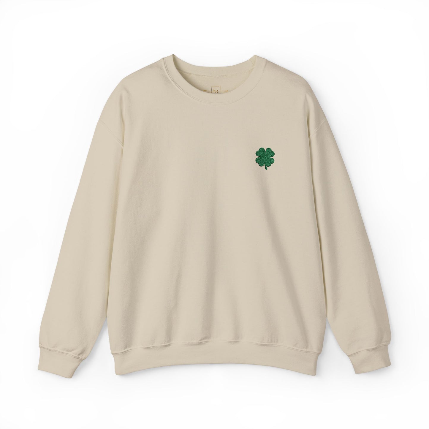 Four Leaf Clover Embroidered Sweatshirt - Symbol of Good Luck