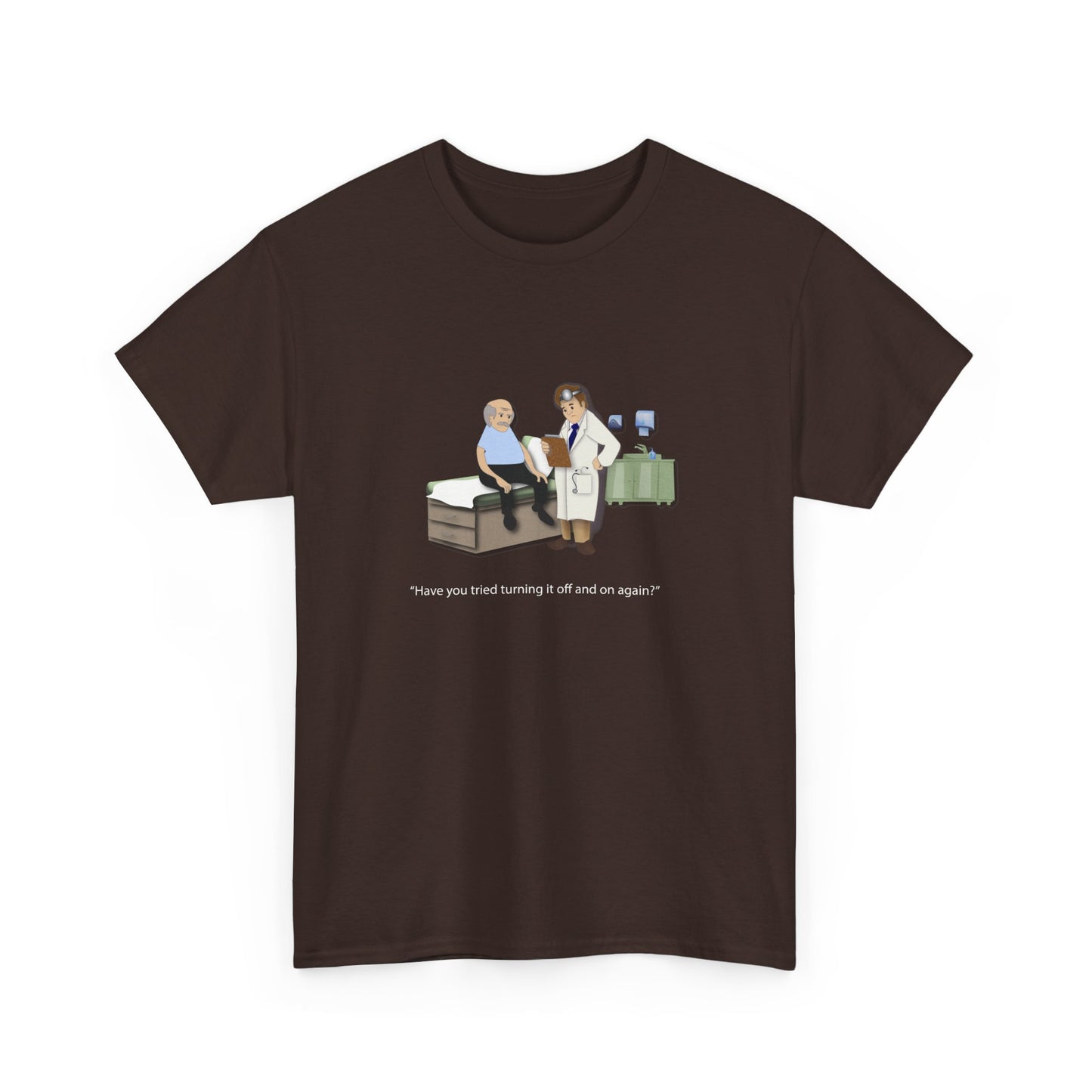 On and Off Heavy Cotton T-Shirt - Medical Humor
