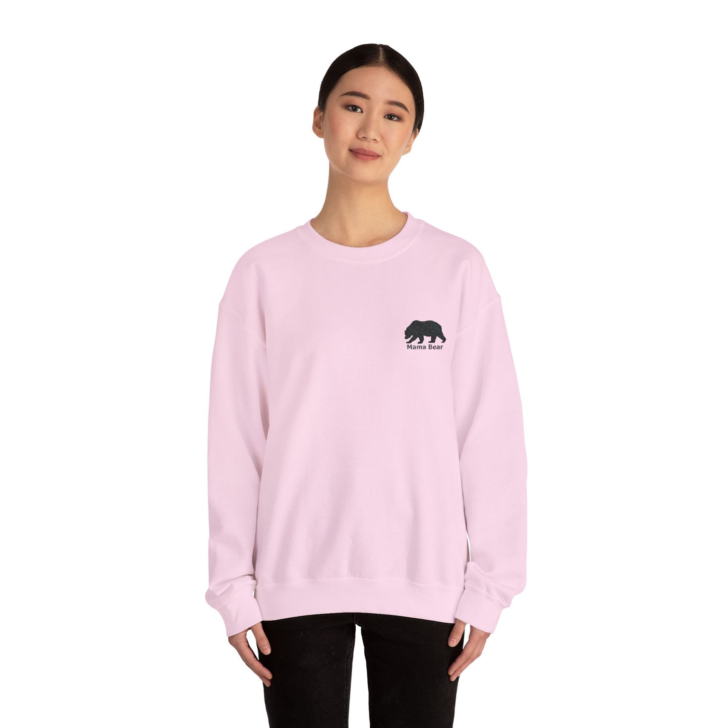 Mama Bear Embroidered Sweatshirt - Cozy, Stylish and Perfect for Moms