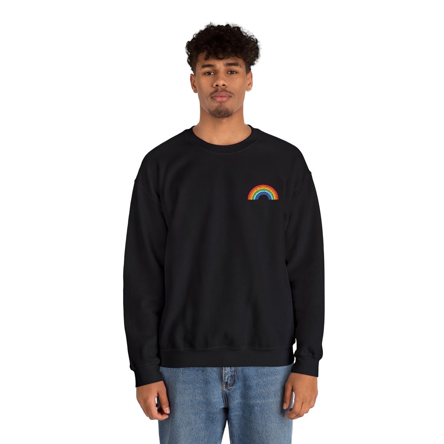 Rainbow Embroidered Sweatshirt