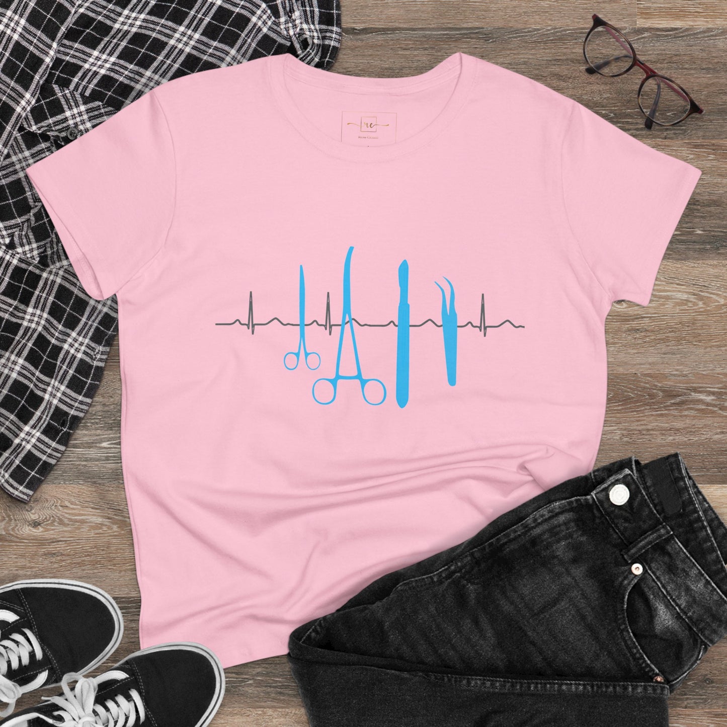 Surgical Tools Women's Mid-weight Cotton Tee - Medical Graphic
