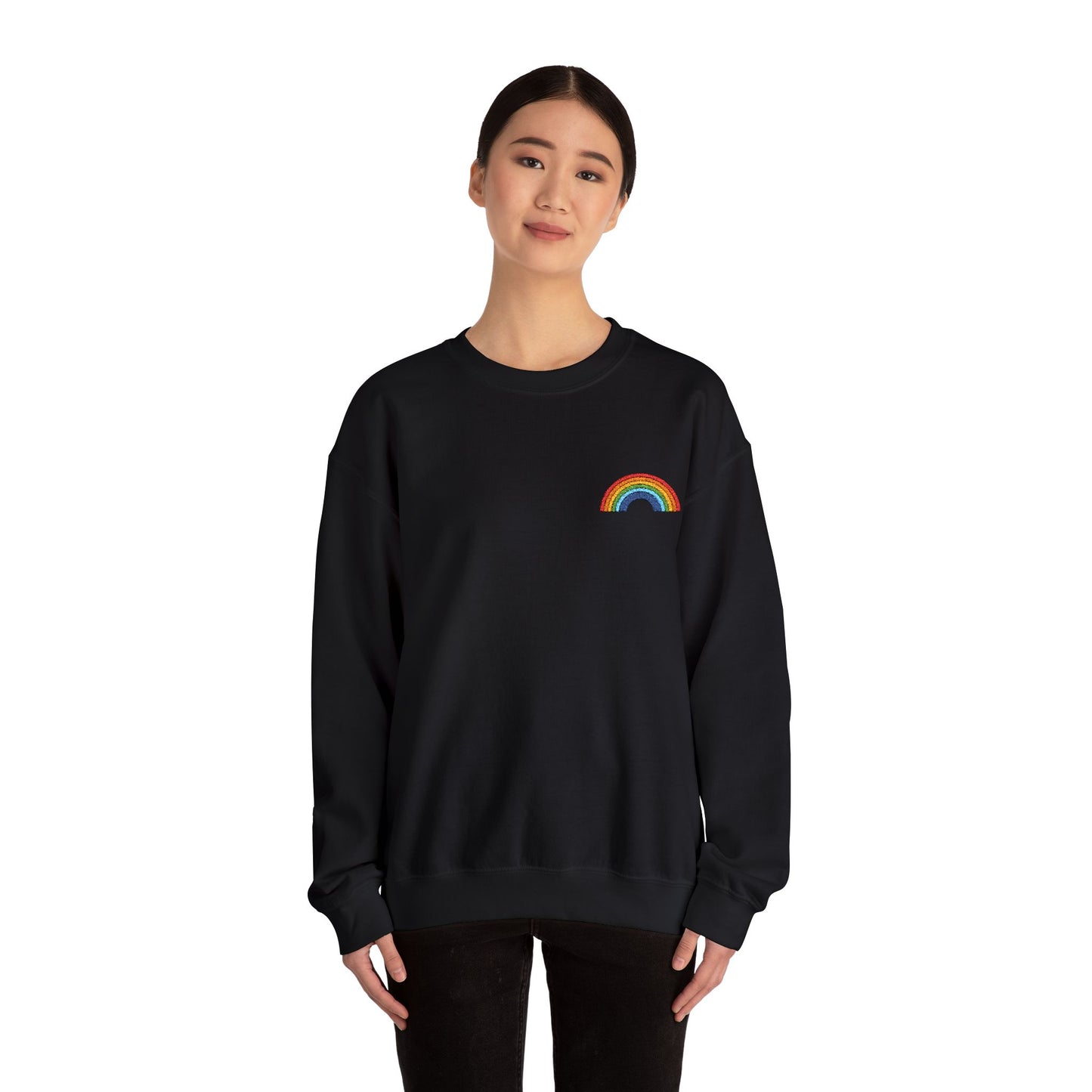 Rainbow Embroidered Sweatshirt