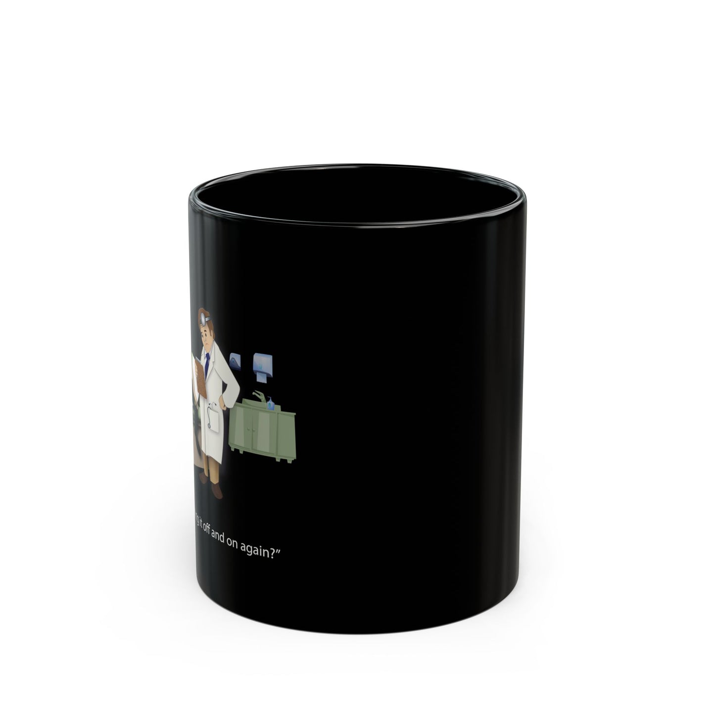 On and Off Again Black Mug (11oz, 15oz) - Medical Humor