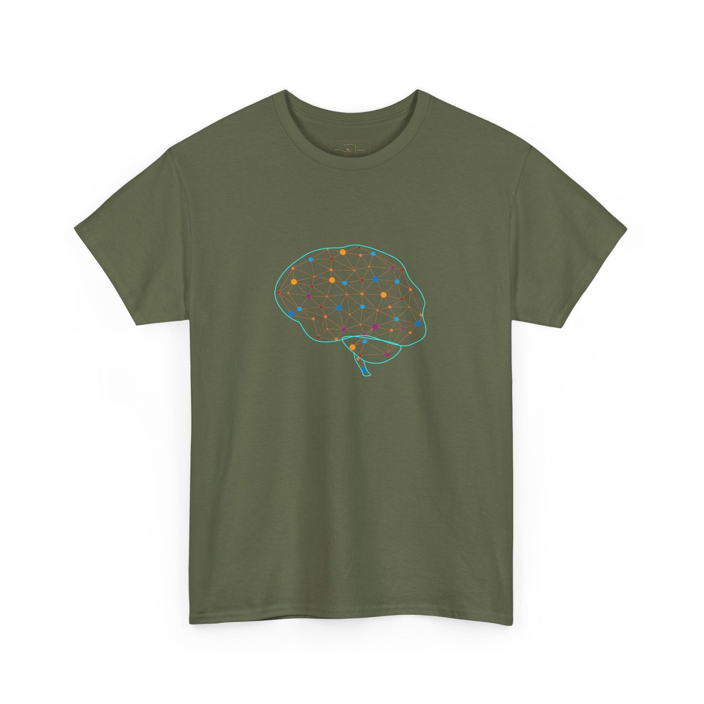 Colorful Brain Heavy Cotton T-Shirt - Medical Art