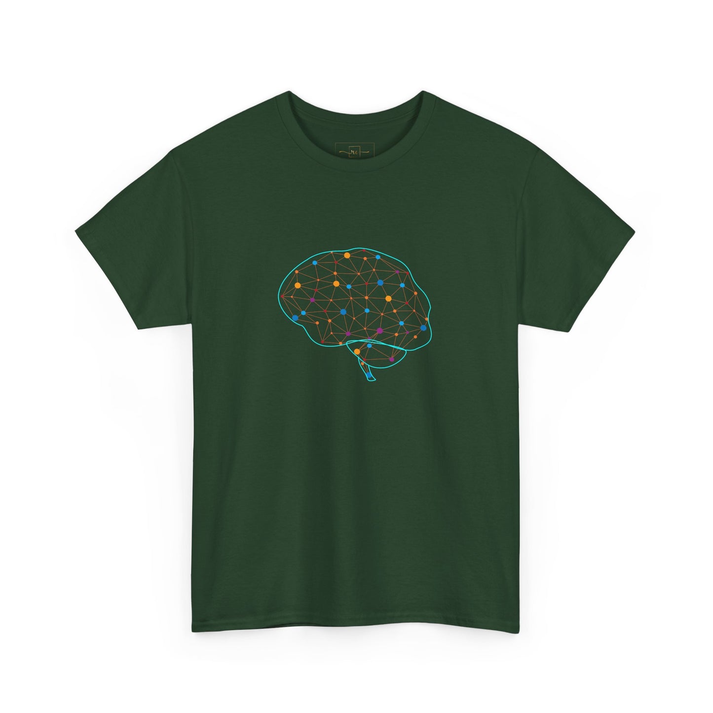 Colorful Brain Heavy Cotton T-Shirt - Medical Art