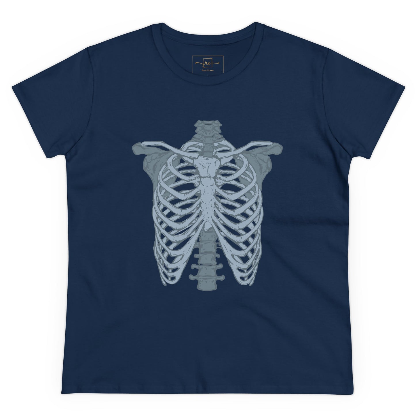 Anatomical Radiology Chest Women's Mid-weight Cotton Tee - Medical