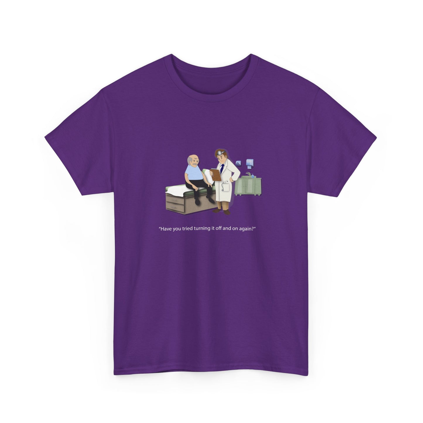 On and Off Heavy Cotton T-Shirt - Medical Humor