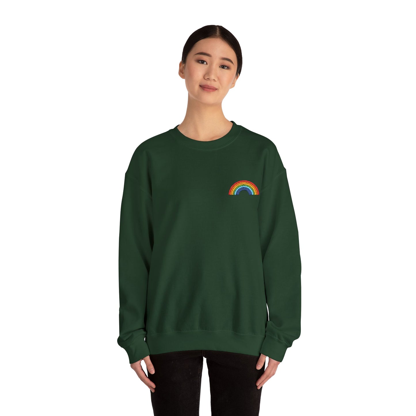 Rainbow Embroidered Sweatshirt