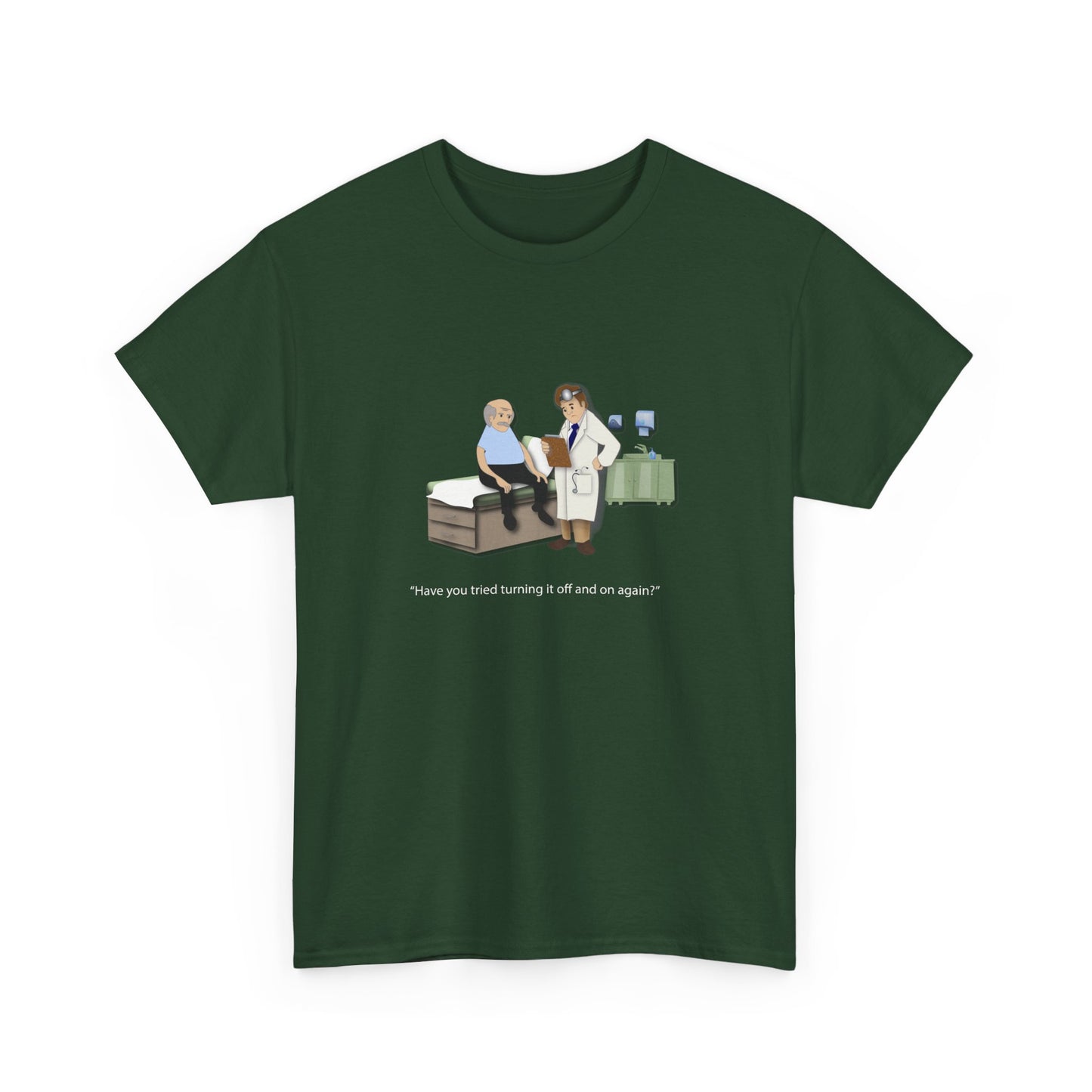 On and Off Heavy Cotton T-Shirt - Medical Humor
