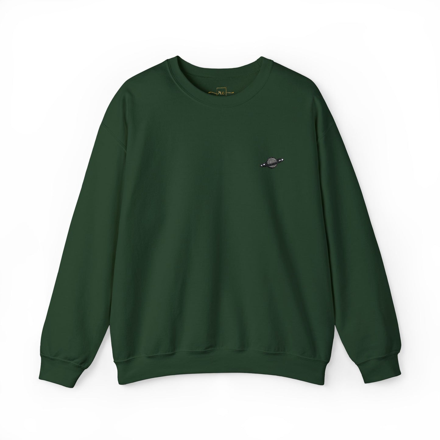 Saturn Planet Embroidered Sweatshirt - Astronomy, Science, Astrology Gift
