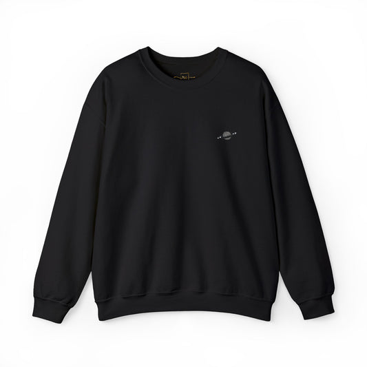 Saturn Planet Embroidered Sweatshirt - Astronomy, Science, Astrology Gift