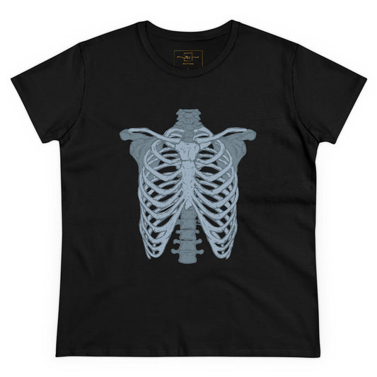 Anatomical Radiology Chest Women's Mid-weight Cotton Tee -  Medical