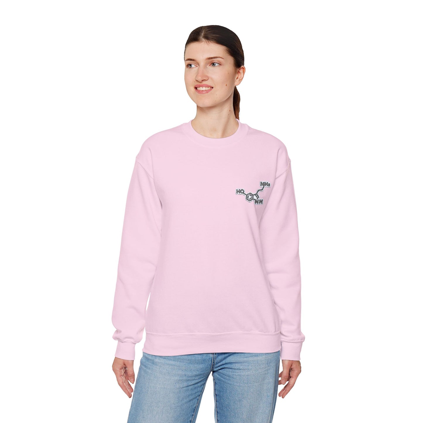 Serotonin Symbol Embroidered Sweatshirt - Unisex