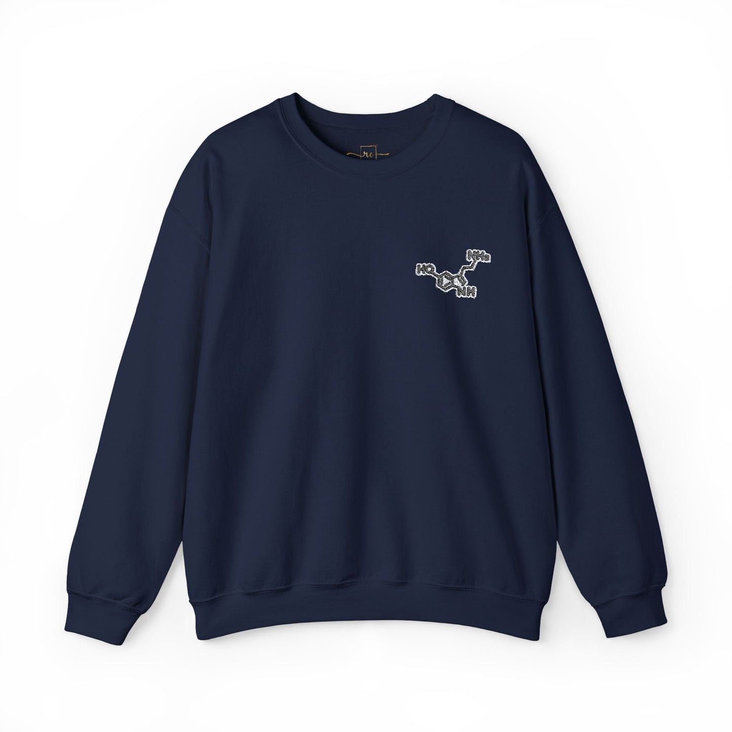 Serotonin Symbol Embroidered Sweatshirt - Unisex