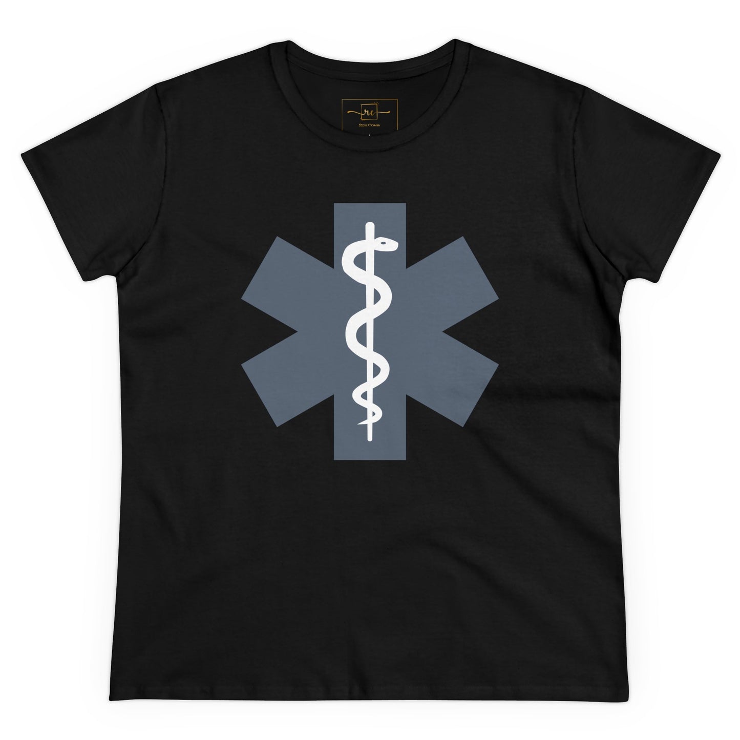 Emergency Medical Women's Midweight Cotton Tee -Gray Symbol