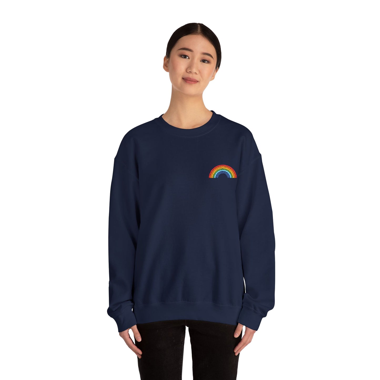 Rainbow Embroidered Sweatshirt