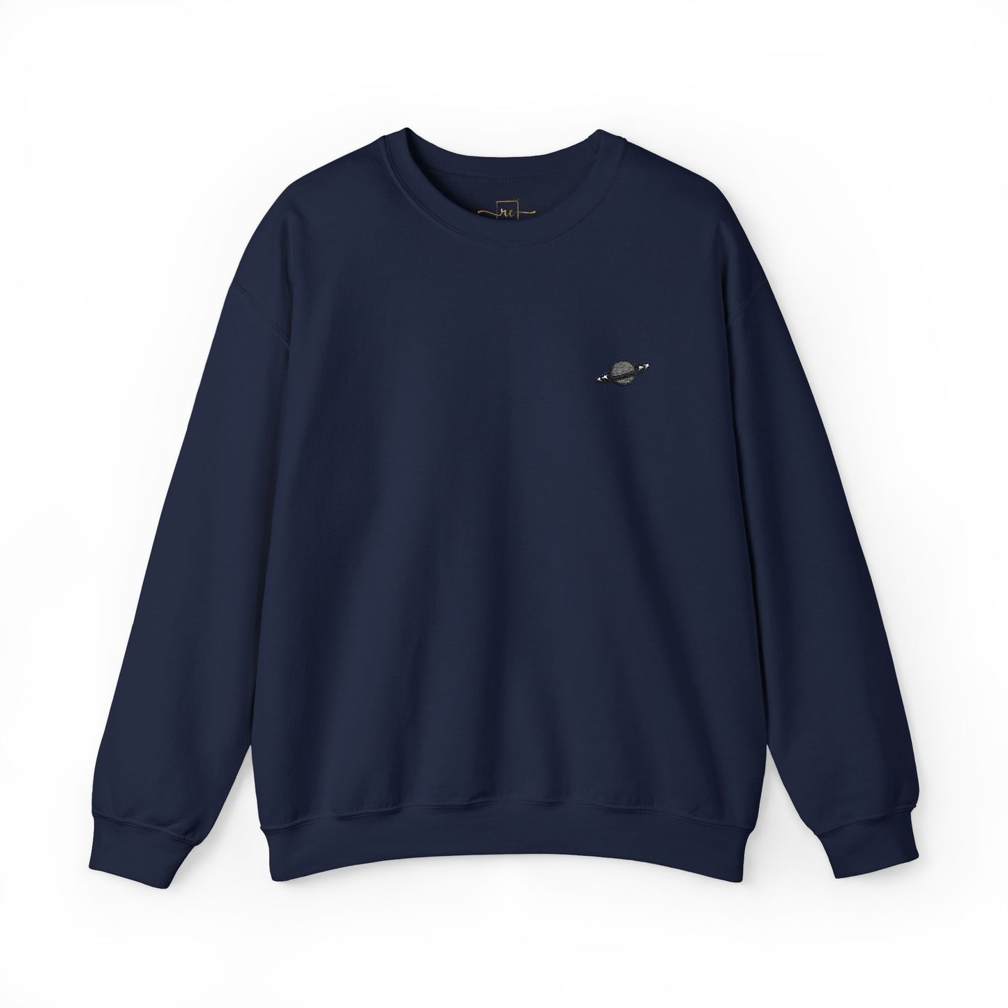 Saturn Planet Embroidered Sweatshirt - Astronomy, Science, Astrology Gift