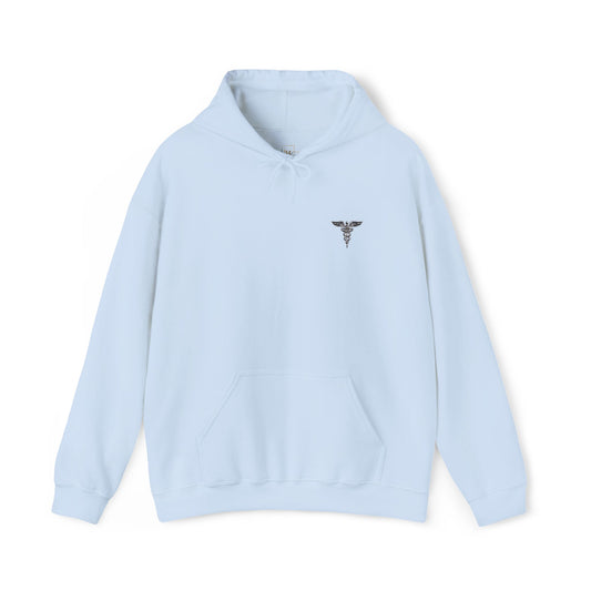 Caduceus Symbol Healthcare Embroidered Hooded Sweatshirt