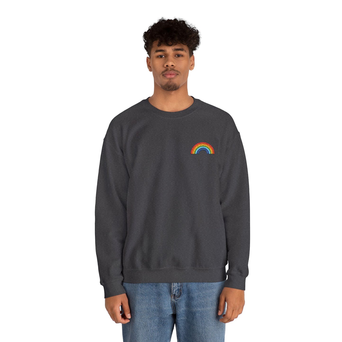 Rainbow Embroidered Sweatshirt