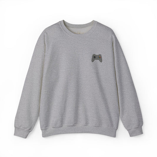 Game Controller Embroidered Sweatshirt for Gamers