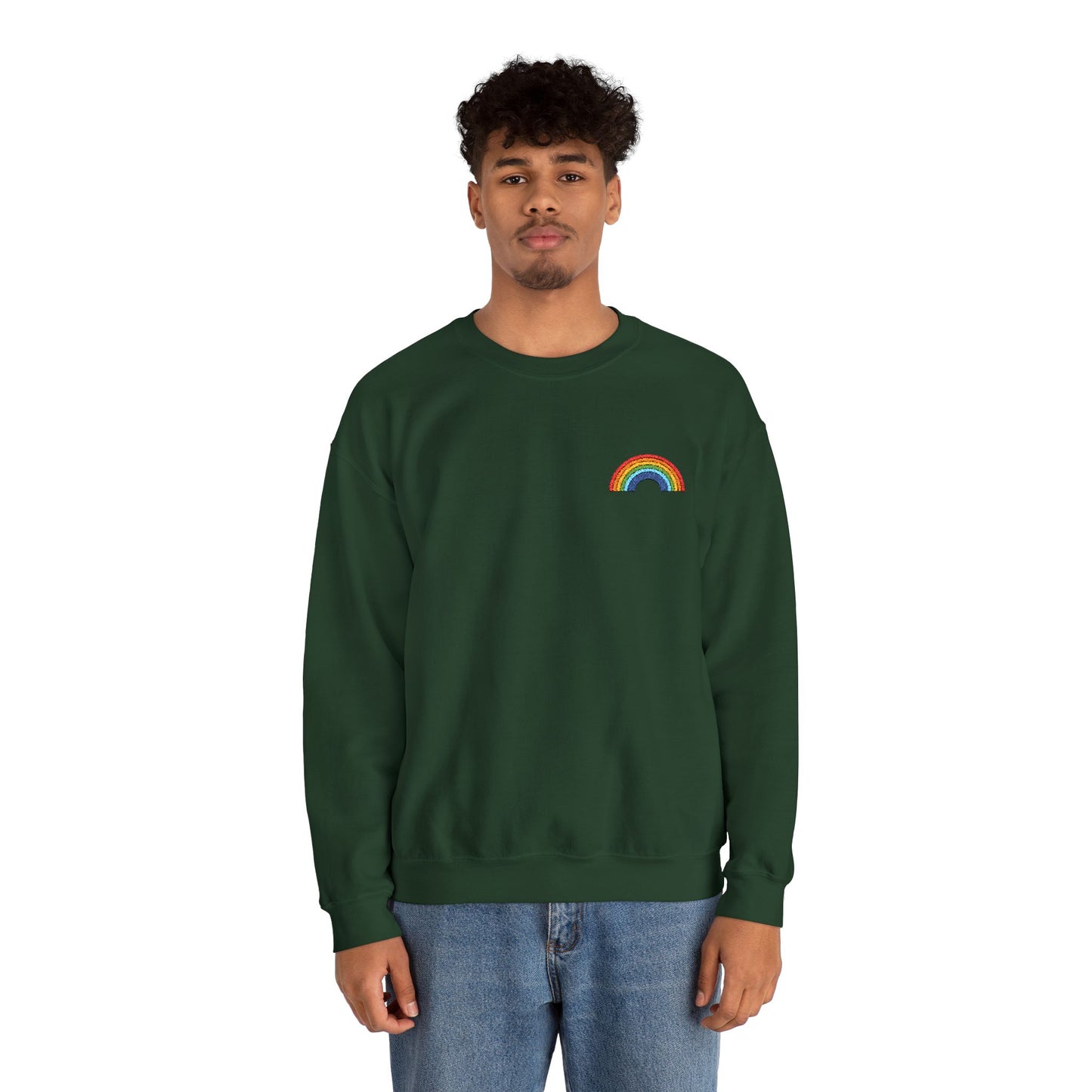 Rainbow Embroidered Sweatshirt